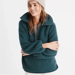 Madewell Fleece Sherpa Half Zip